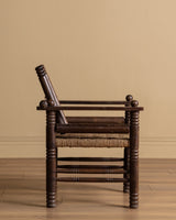 Charles Dudouyt Wood and Rope Armchair, France, 1950s - Lone Fox