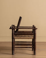 Charles Dudouyt Wood and Rope Armchair, France, 1950s - Lone Fox