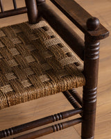 Charles Dudouyt Wood and Rope Armchair, France, 1950s - Lone Fox