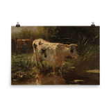 "Cow beside a Ditch” Art Print - Lone Fox
