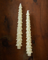 Cream Tree Taper Candles - Lone Fox