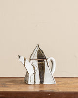 Cubist Studio Pottery Art Teapot, Signed, 1984 - Lone Fox
