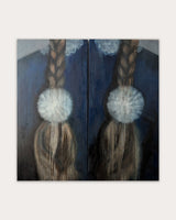"Dandelions" Diptych Oil Painting, 2026 - Lone Fox