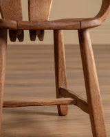 De Puydt Brutalist Oak Dining Chairs, Belgium, 1970s (Set of 6) - Lone Fox