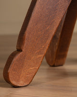 De Puydt Brutalist Oak Dining Table, Belgium, 1970s - Lone Fox