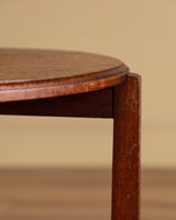Dutch Art Deco Oak Side Table, Netherlands, 1920s - Lone Fox