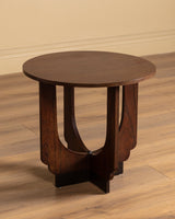 Dutch Art Deco Rosewood Veneer Side Table, Netherlands, 1930s - Lone Fox