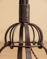 Dutch Art Deco Wrought Iron Torchiere Floor Lamp, Netherlands, 1920s - Lone Fox