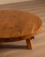 Dutch Brutalist Oak Mortise & Tenon Coffee Table, Netherlands, 1970s - Lone Fox