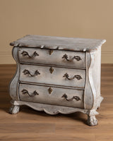 Dutch Kettle Base Painted Commode w/ Brass Fittings, Early 19th Century - Lone Fox