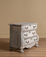 Dutch Kettle Base Painted Commode w/ Brass Fittings, Early 19th Century - Lone Fox