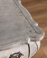 Dutch Kettle Base Painted Commode w/ Brass Fittings, Early 19th Century - Lone Fox