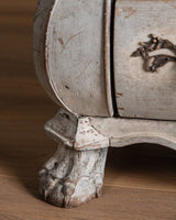 Dutch Kettle Base Painted Commode w/ Brass Fittings, Early 19th Century - Lone Fox