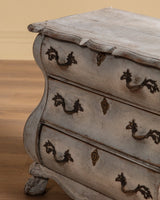 Dutch Kettle Base Painted Commode w/ Brass Fittings, Early 19th Century - Lone Fox