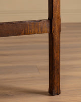 Dutch Oak Cross Base Accent Table, 1950's - Lone Fox
