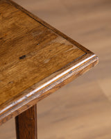 Dutch Oak Cross Base Accent Table, 1950's - Lone Fox