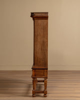 Dutch Oak Two Door Cabinet w/ Drawers, 1930's - Lone Fox