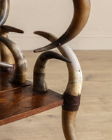 Early 20th Century Horn & Oak Accent Table - Lone Fox