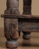 European Baroque Table w/ Single Drawer and Box Stretcher, 18th Century - Lone Fox