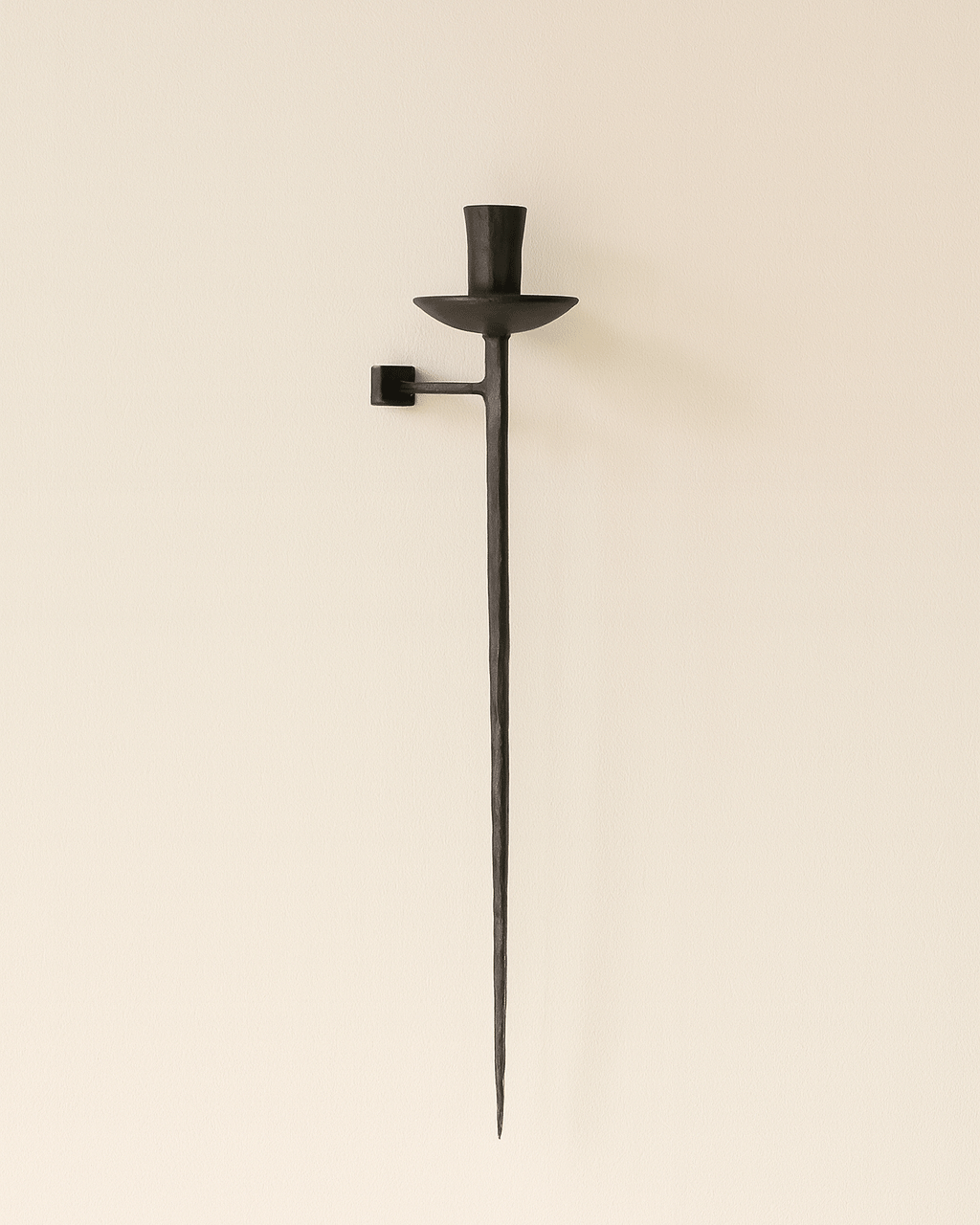 Forged Iron Wall Mounted Sconce Candle Holder – Lone Fox