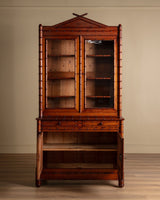 French Faux Bamboo Two - Piece Hutch, Late 19th Century - Lone Fox