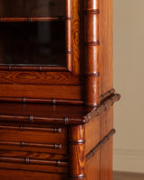 French Faux Bamboo Two - Piece Hutch, Late 19th Century - Lone Fox