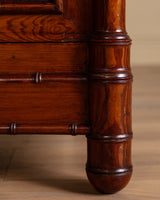 French Faux Bamboo Two - Piece Hutch, Late 19th Century - Lone Fox
