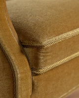 Fritz Hansen Style Ochre Mohair Sofa, Denmark, 1960's - Lone Fox