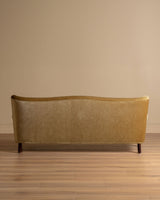 Fritz Hansen Style Ochre Mohair Sofa, Denmark, 1960's - Lone Fox