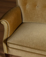 Fritz Hansen Style Ochre Mohair Sofa, Denmark, 1960's - Lone Fox