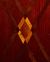 Geometric Inlaid Wood Storage Bench / Chest, United States, Early 20th Century - Lone Fox