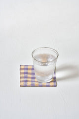 Gingham Linen Coasters (Set of 4) - Lone Fox