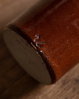 Glazed Brown Glazed Sandstone Bottle, France, Early 20th Century - Lone Fox