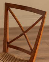 Guglielmo Pecorini Walnut and Rope Side Chair, Italy, 1935 - Lone Fox