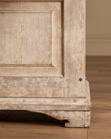 Gustavian Washed Pine Fall Front Secretary, Sweden, Dated 1842 - Lone Fox