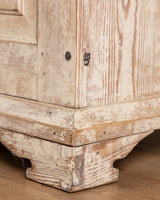Gustavian Washed Pine Fall Front Secretary, Sweden, Dated 1842 - Lone Fox