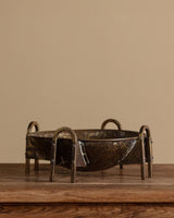 Hammered Copper & Brass Bowl, Austrian Secession Movement, 1900–1920 - Lone Fox