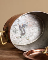 Hammered Copper Cooking Pot w/ Lid, France, 1940s - Lone Fox