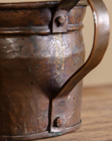 Hand Forged Copper Vessel with Handle, Europe, 19th Century - Lone Fox