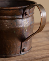 Hand Forged Copper Vessel with Handle, Europe, 19th Century - Lone Fox