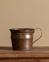 Hand Forged Copper Vessel with Handle, Europe, 19th Century - Lone Fox