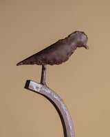 Hand Forged Metal Coat Tree w/ Torch Cut Birds, 1970's - Lone Fox