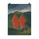 "Hay Barns" Art Print - Lone Fox