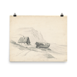 "House and Boat" Art Print - Lone Fox