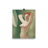 "In Front Of The Mirror" Art Print - Lone Fox