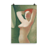"In Front Of The Mirror" Art Print - Lone Fox