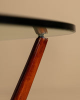 Italian Wood & Glass Coffee Table Manner of Gio Ponti, 1950's - Lone Fox