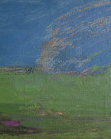 Large Abstract Landscape Oil Painting by Leon Goldin, United States, 1963 - Lone Fox