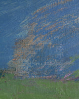 Large Abstract Landscape Oil Painting by Leon Goldin, United States, 1963 - Lone Fox