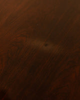 Large Art Deco Rosewood & Nickled Bronze Dining Table by Jules Leleu, France, 1934 - Lone Fox